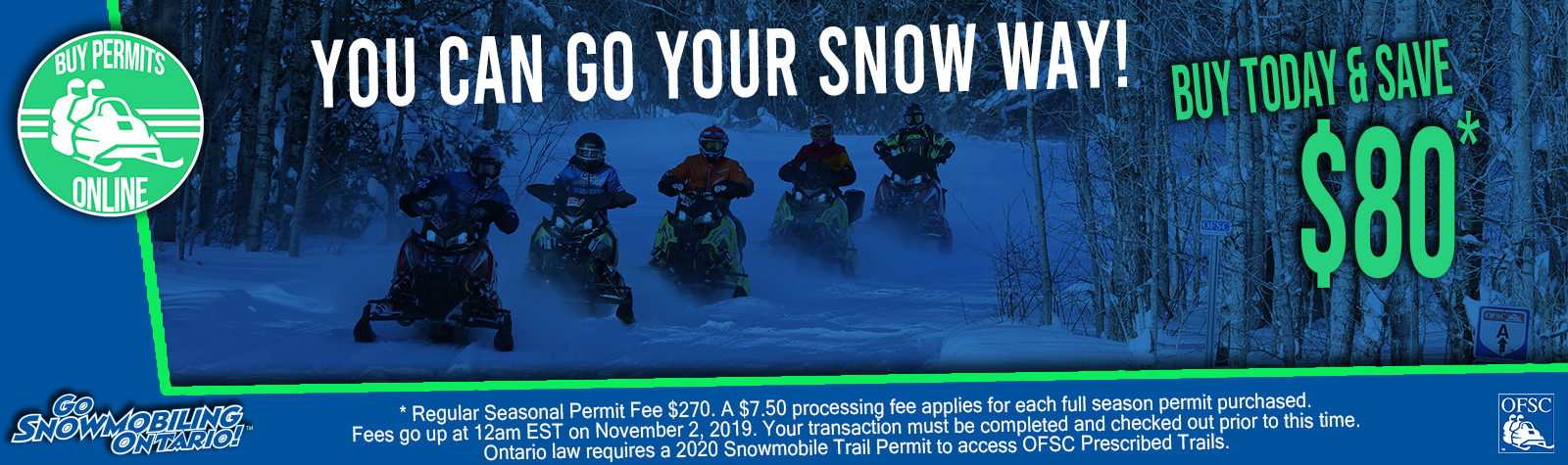 Ontario Snowmobile Trail Permits